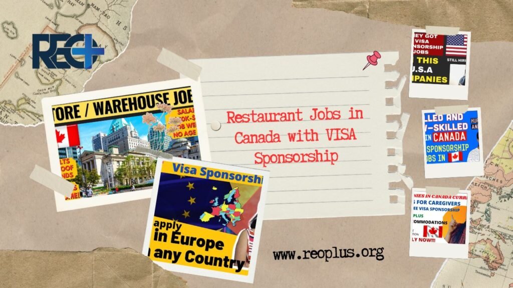 Restaurant Jobs in Canada with VISA Sponsorship