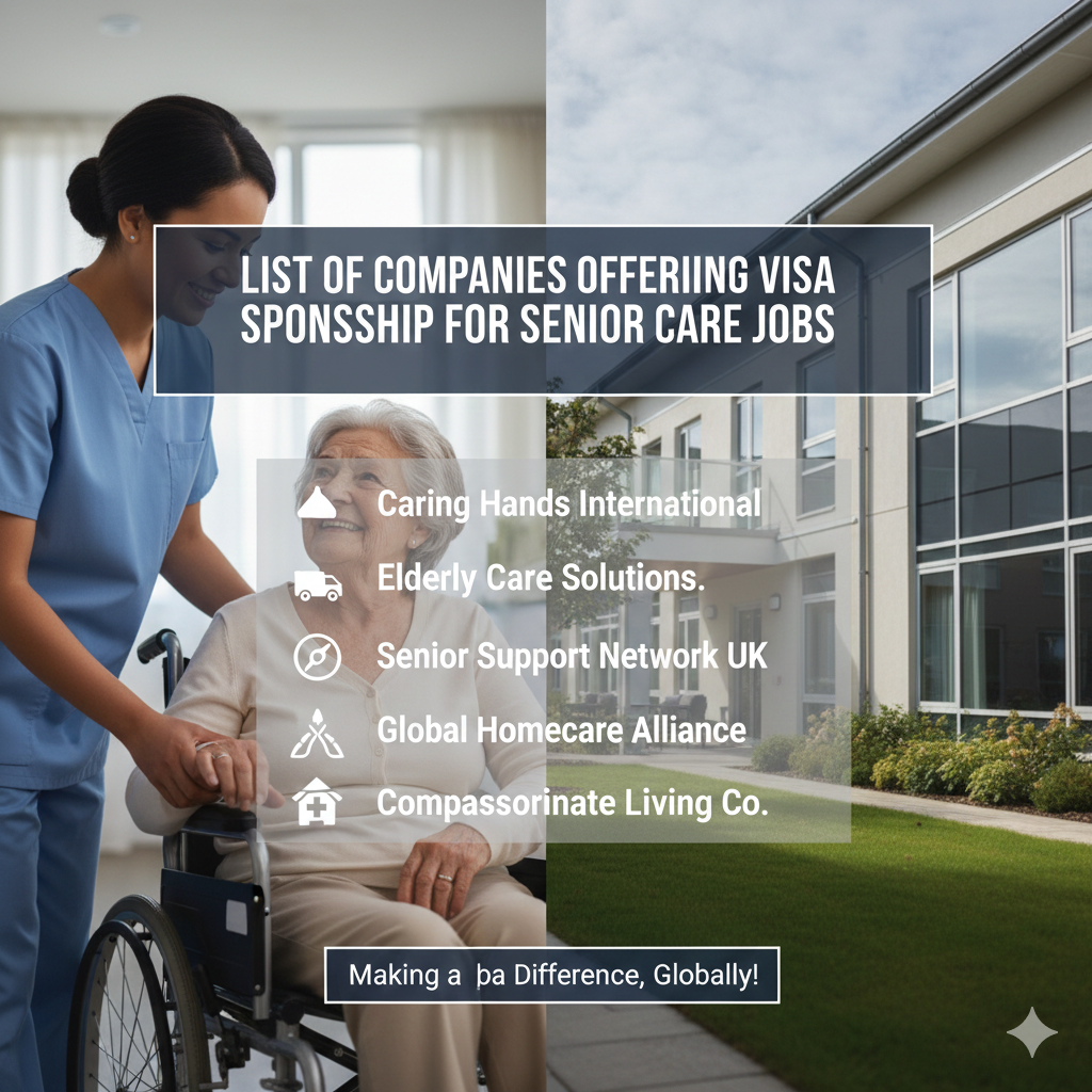 List of Companies Offering Visa Sponsorship for Senior Care Jobs